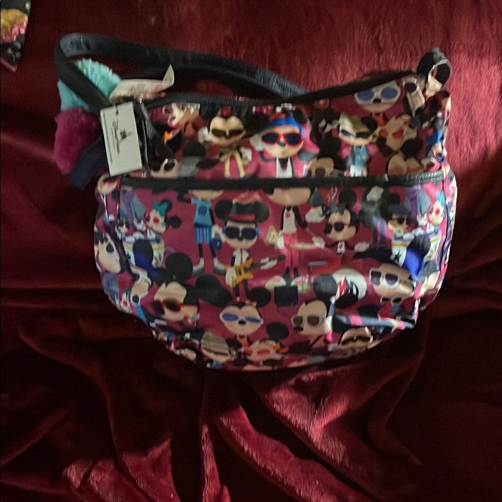 Disney Colorful Character Print Shoulder Bag